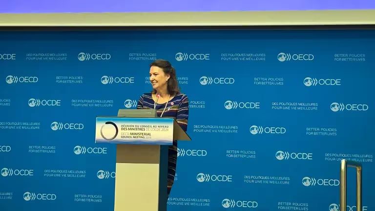 La canciller argentina Diana Mondino se reunirá esta semana con el director de la Organización para la Cooperación y el Desarrollo Económicos (OCDE).