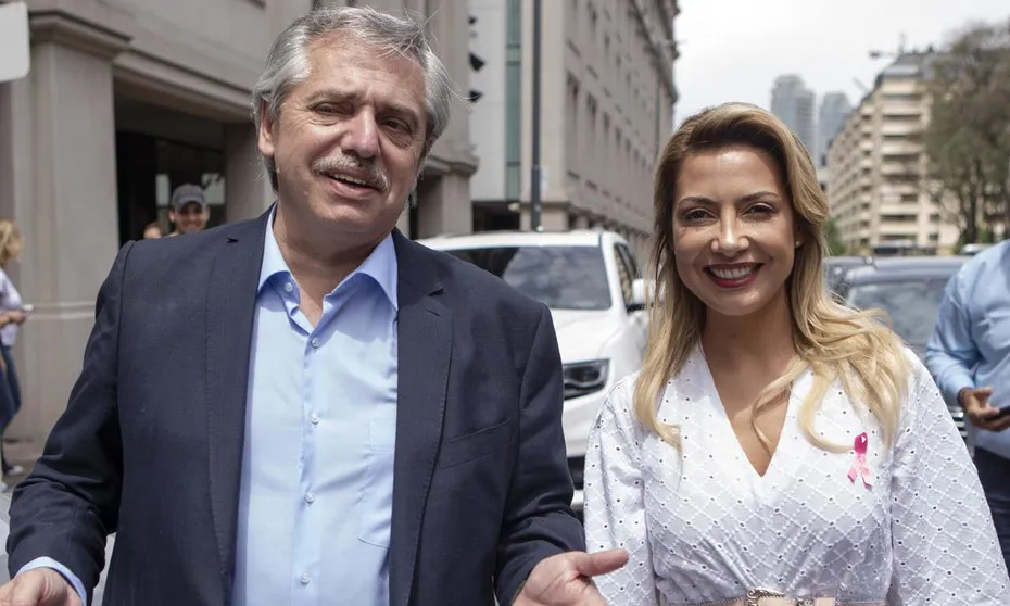 Alberto Fernández, ex presidente, y Fabiola Yañez.