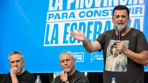 De izquierda a derecha: Andrés Larroque, Jorge Ferraresi y Daniel Menéndez.