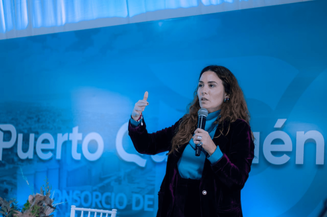 La presidenta del Consorcio del Puerto Quequén, Jimena López, fue la encargada de abrir el Congreso Puerto-Ciudad.