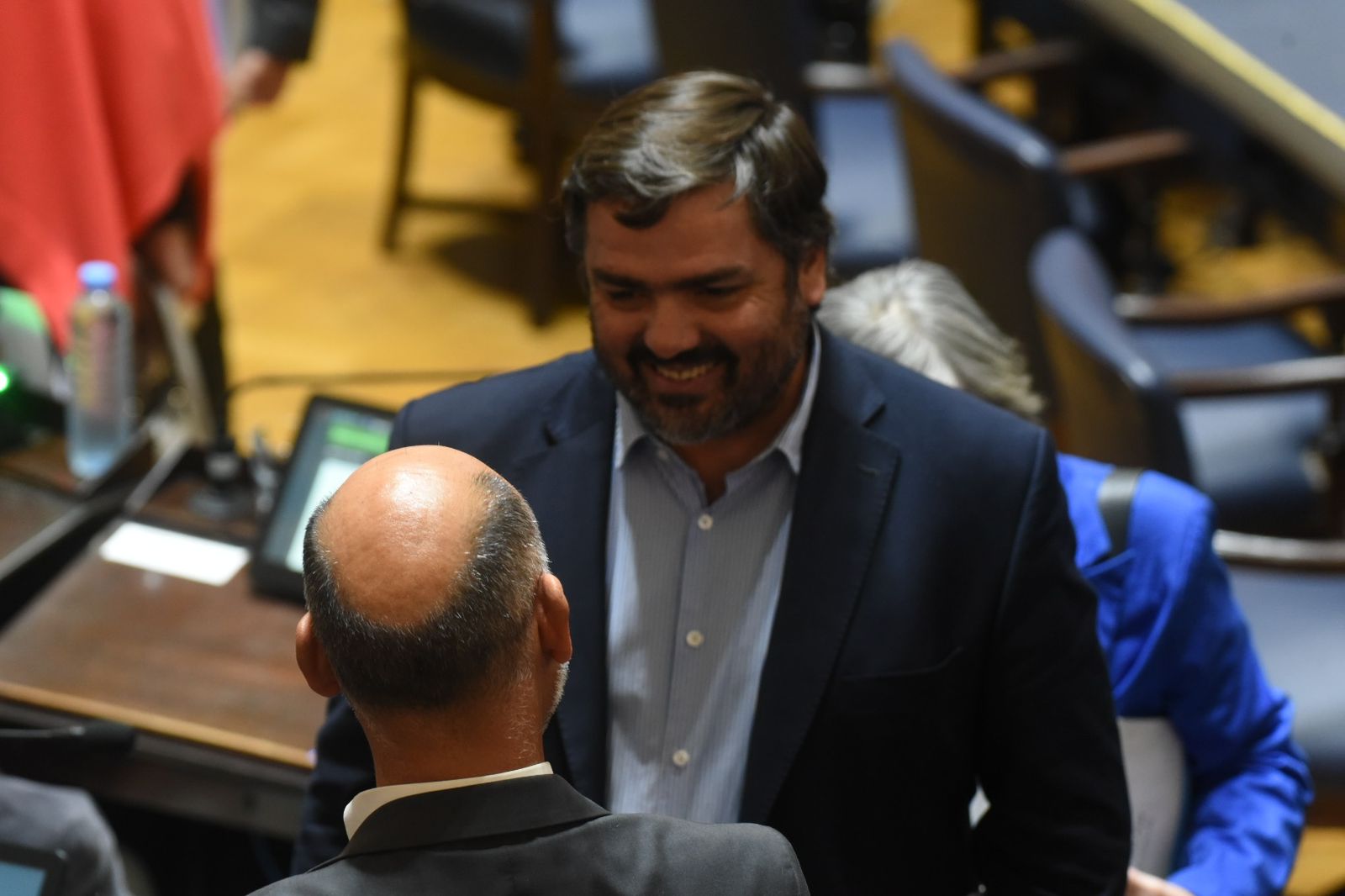 El diputado radical Emiliano Balbín durante la sesión de este jueves de la Cámara baja.