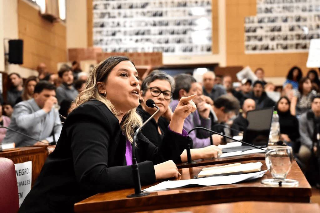 Presidenta del bloque de Unión por la Patria (UxP) en el Concejo Deliberante de Mar del Plata, Mariana Cuesta.

