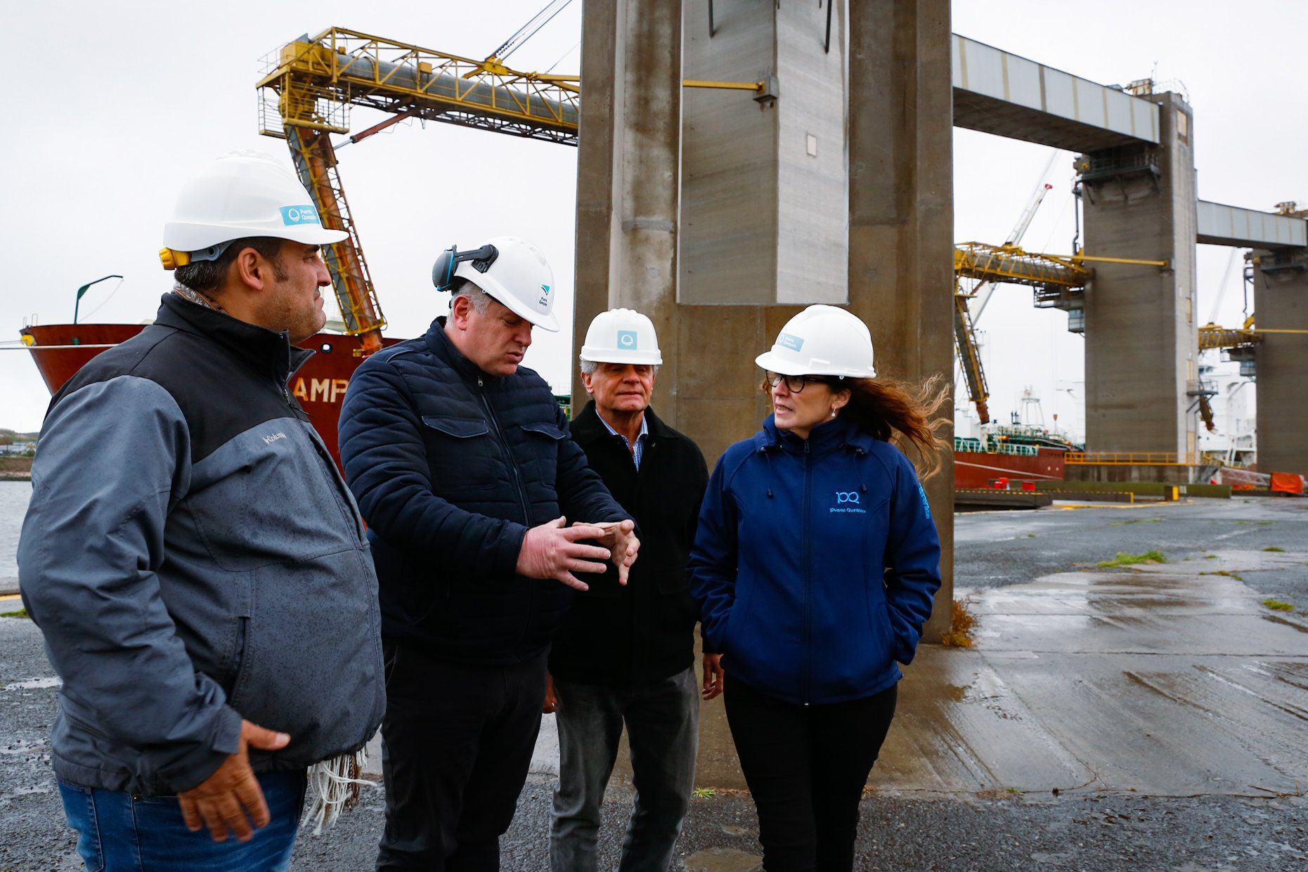 La comisión presidida por Gustavo Pulti se reunió con la presidenta de la comisión de gestión del Puerto Quequén, Jimena López.