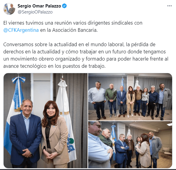 Cristina Kirchner recibió a la pata de la CGT que busca cortar el diálogo con el Gobierno.
