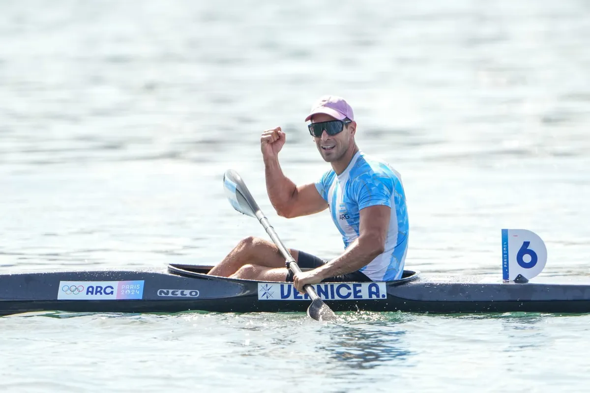 Agustín Vernice se quedó con un diploma en los Juegos Olímpicos por su actuación en canotaje.