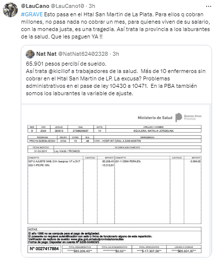 La diputada bonaerense Laura Cano arremetió contra el gobernador de la provincia de Buenos Aires, Axel Kicillof por desalojos.