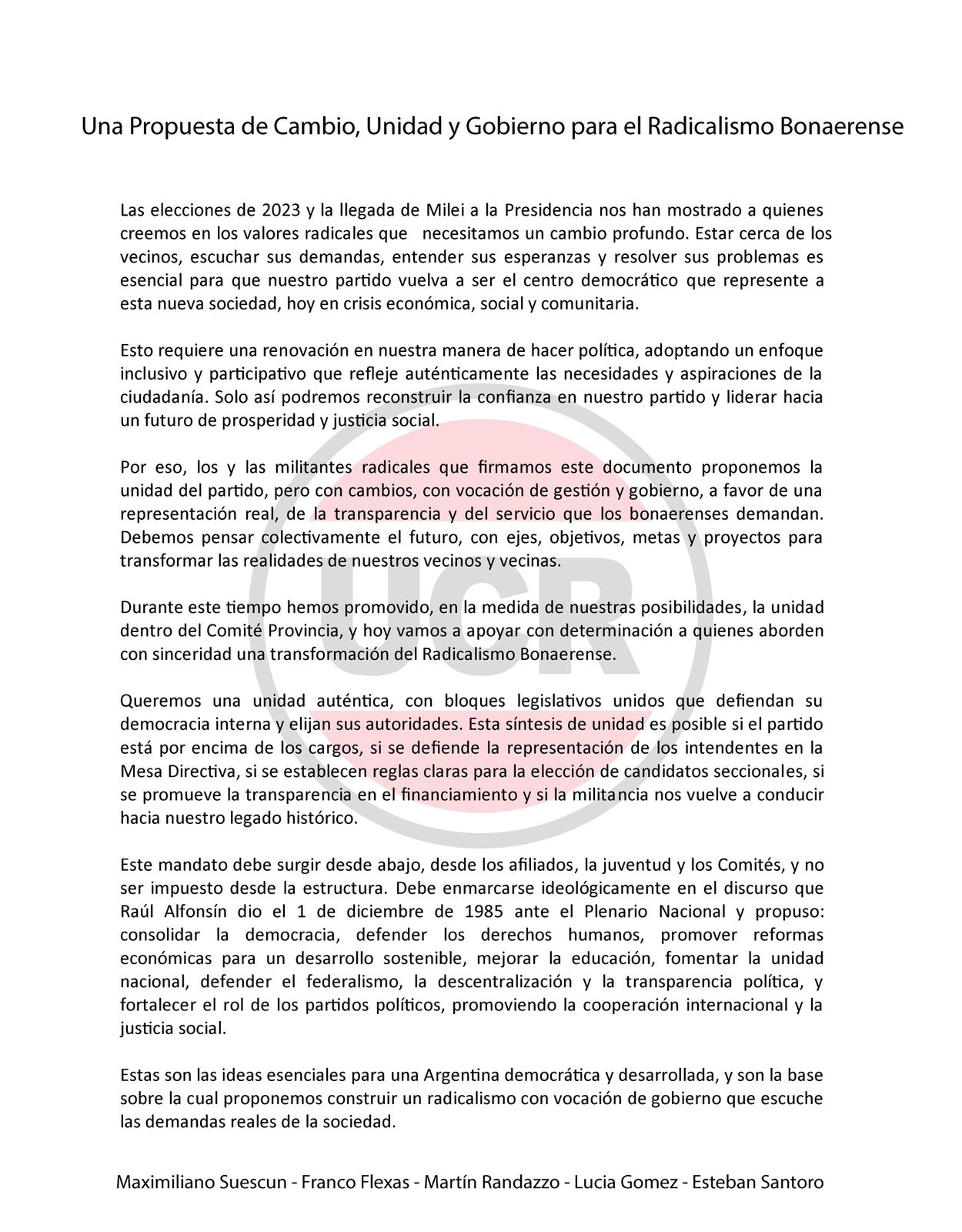 En la interna de la UCR bonaerense, el oficialismo de Abad intensificó la rosca y encaminó un acuerdo con Manes. Presión sobre Lousteau para cerrar una lista de unidad.