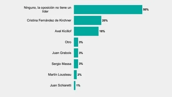 Una encuesta reveló que el común de la gente considera que la oposición "no tiene líder". 