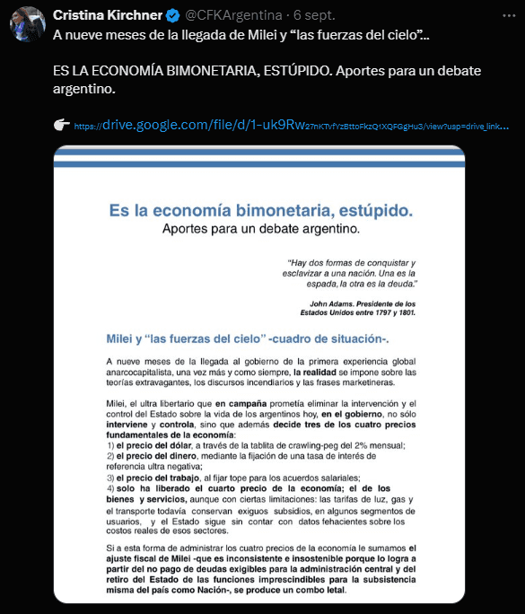 La CGT salió a responder las críticas de la exvicepresidenta, Cristina Kirchner, y advirtió que las críticas públicas son de lo peor.