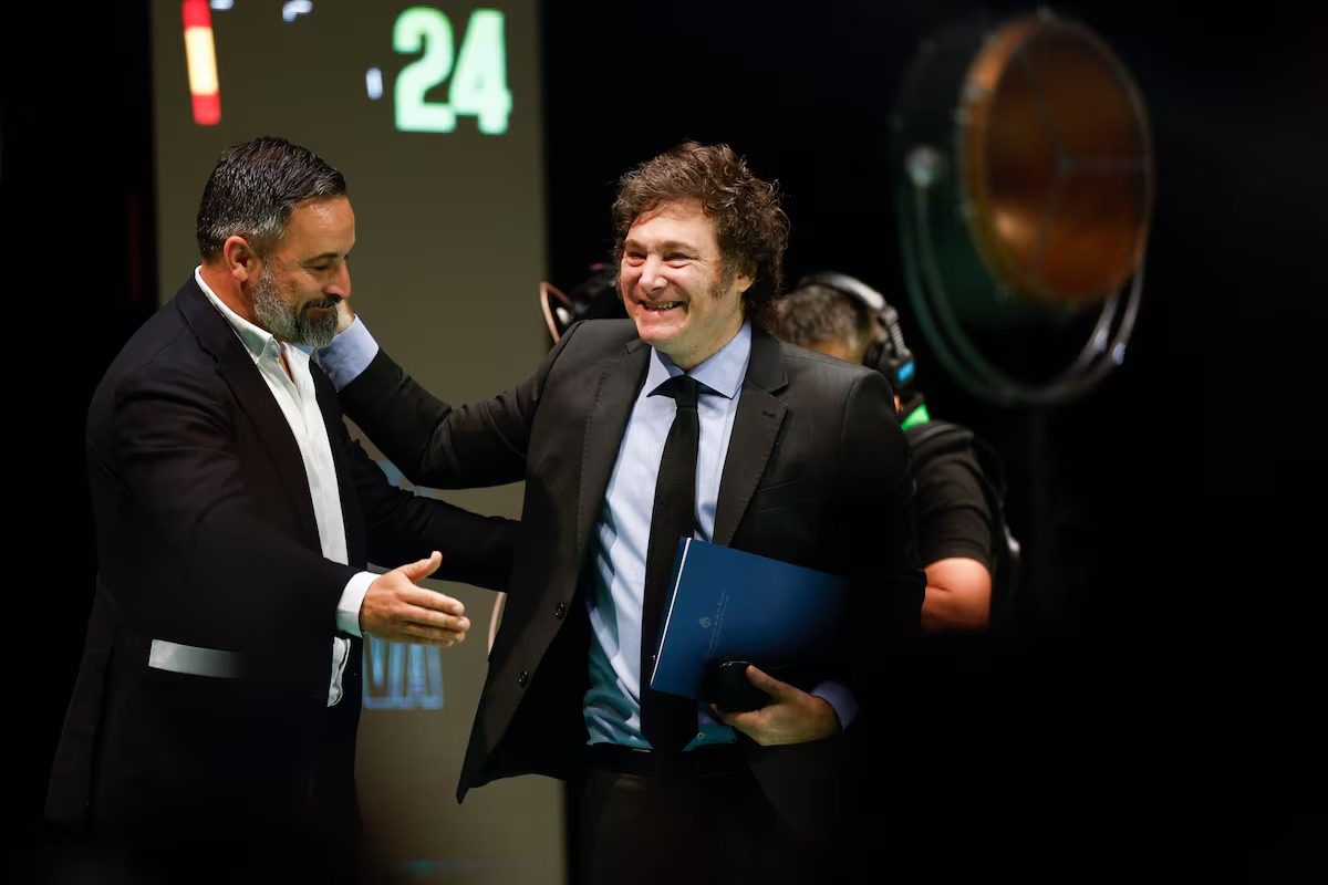 Milei inauguró el III Foro de Madrid en Buenos Aires junto a Santiago Abascal.