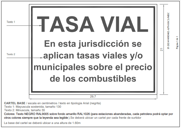 El Gobierno obligará a las estaciones de servicio a poner un cartel que avise que los intendentes aplican tasas municipales.