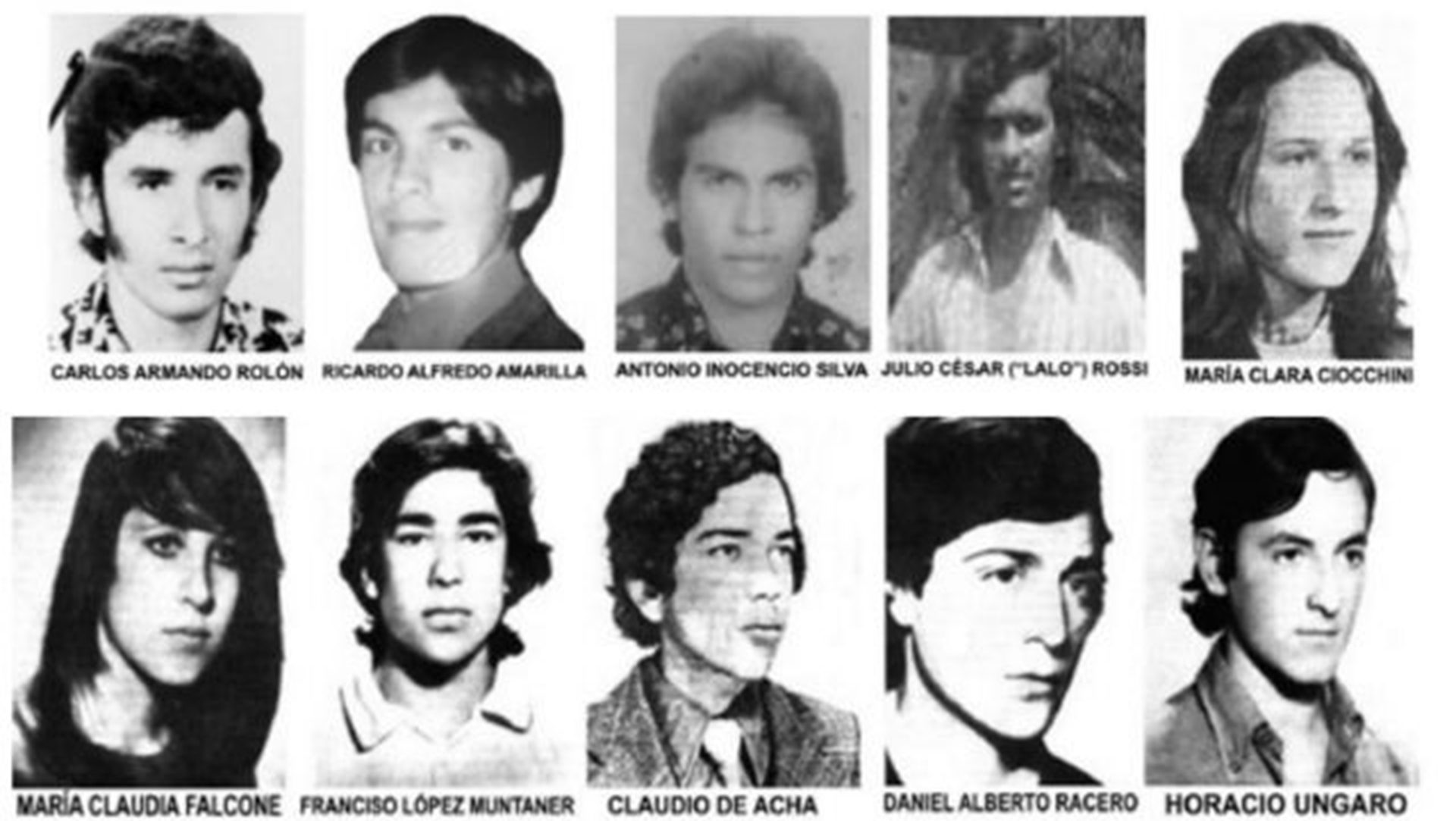 La noche de los lápices: Estos fueron los 10 estudiantes secuestrados por la dictadura cívico militar, sólo 4 de ellos sobrevivieron al hecho.