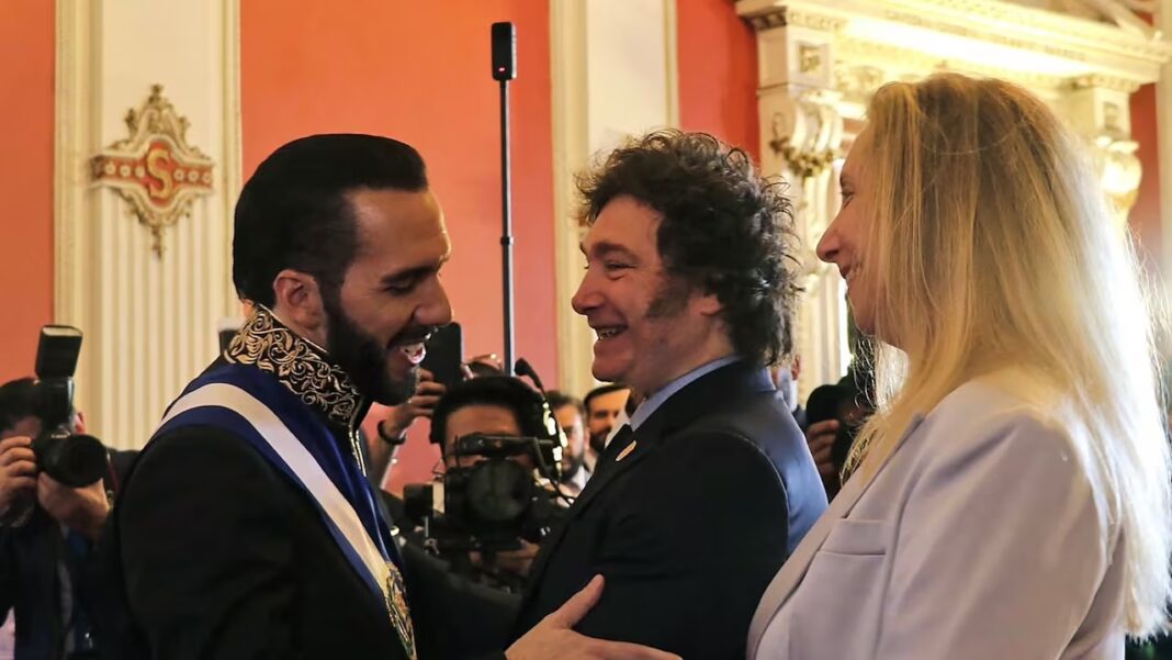Javier Milei recibirá al presidente de El Salvador, Nayib Bukele, en la Casa Rosada, que arribó a Argentina el pasado jueves .
