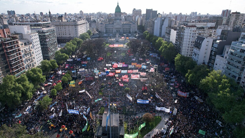 La segunda marcha universitaria.