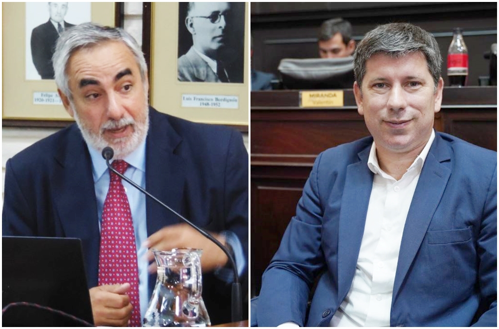 Miguel Fernández y Pablo Domenichini, los dos contendientes al trono de la UCR bonaerense.