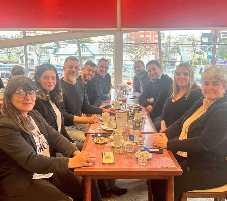 Bonafina y otros ediles de Juntos se reunieron con el ex titular de Seguridad municipal e intendente interino, Diego Kravetz.
