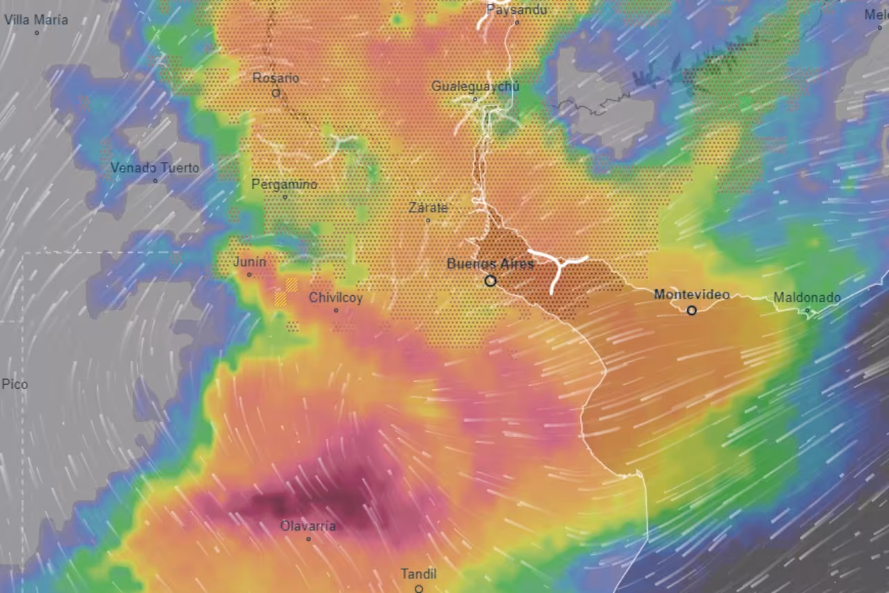 AMBA: El SMN extendió el pronóstico de alerta naranja para la noche del miércoles y la madrugada del jueves.