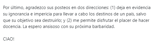 Milei apuntó a Cristina Kirchner y advirtió que el “morbo de cerrar el cajón del kirchnerismo con la ex mandataria adentro” fue “una metáfora”. 