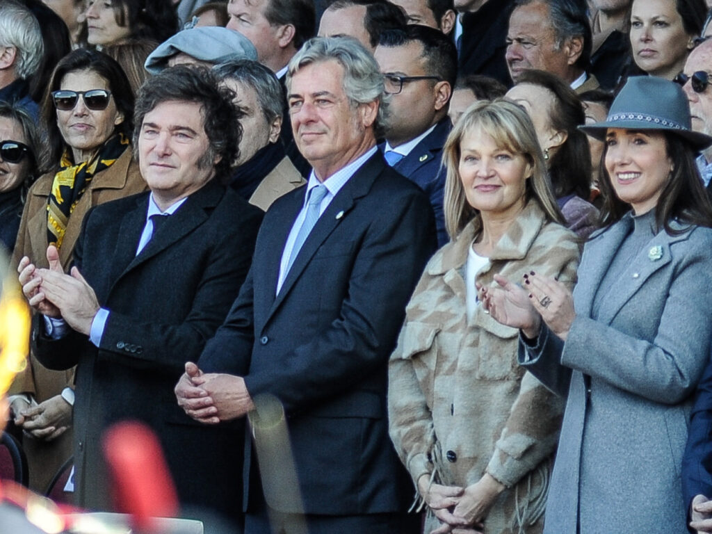 Milei y Villarruel en la expo rural, el último acto que compartieron antes de este viernes.