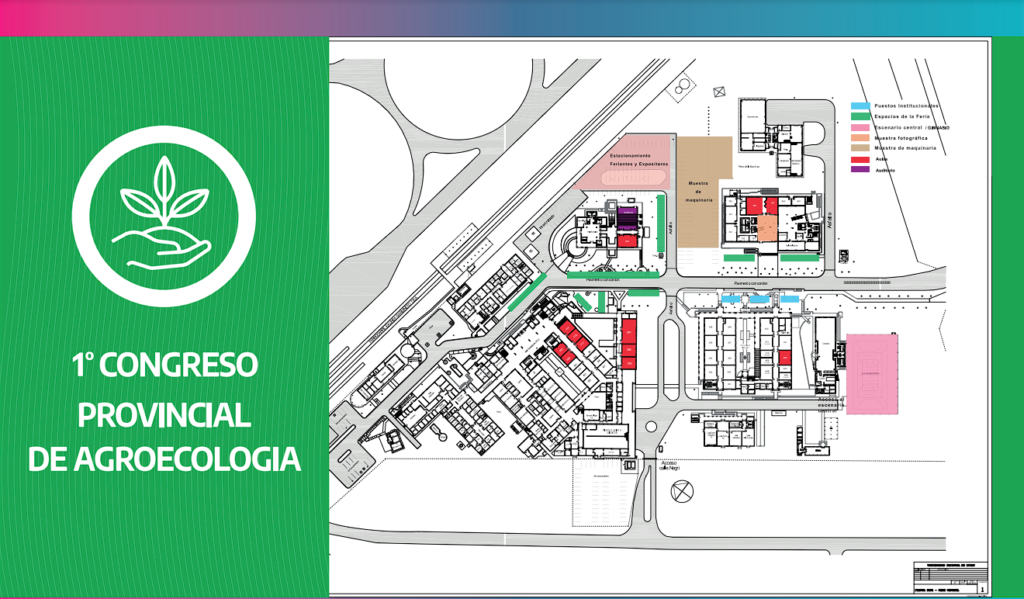 Mapa del 1° Congreso de Agroecología provincial.
