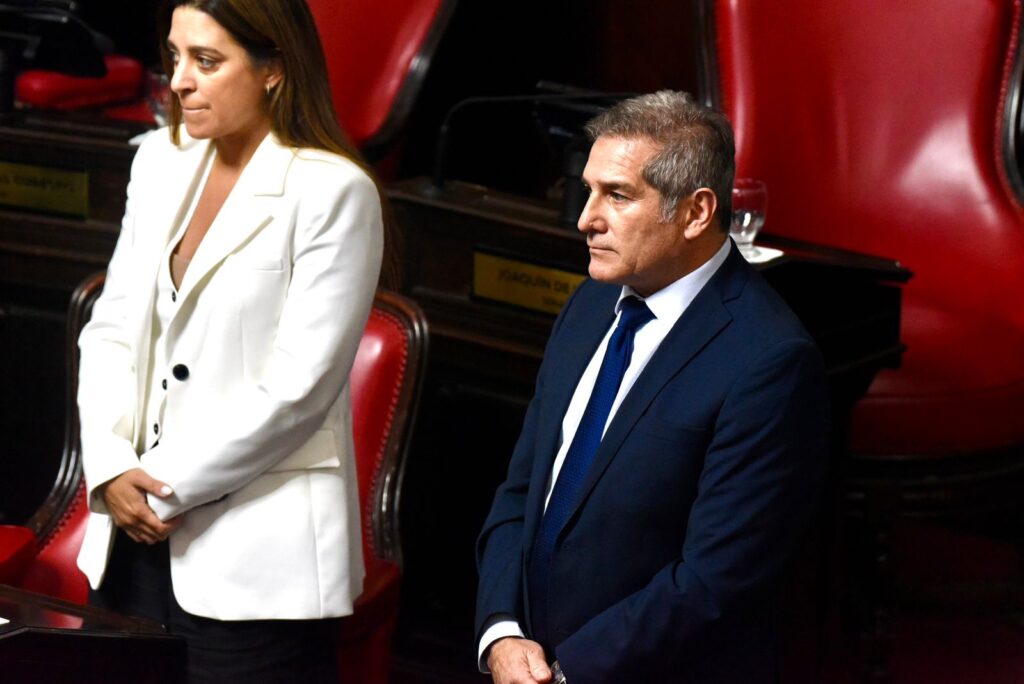 Sergio Vargas y Silvana Ventura, hoy en el Senado bonaerense. Junto con Kikuchi, fueron los encargados de ayudar al peronismo para reformar la ley del Bapro.