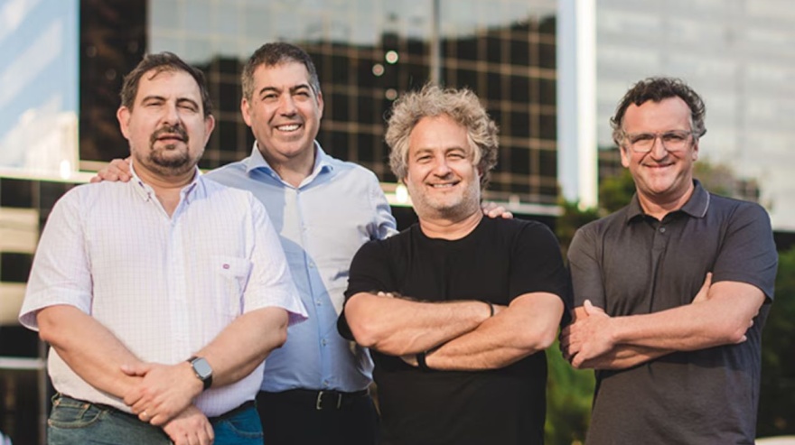 Los fundadores de Globant argentina Martín Migoya, Guibert Andrés Englebienne, Martín Gonzalo Umaran y Néstor Nocetti