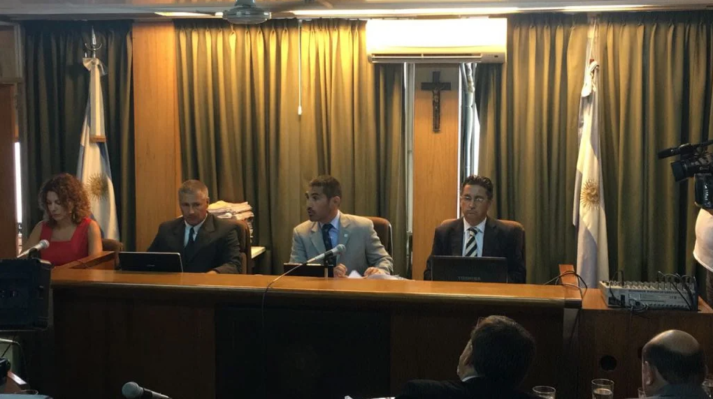 Los jueces que absolvieron a los responsables del femicidio de Lucía Pérez.