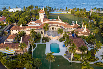 Mar-a-Lago, el inmueble patrimonial declarado Hito Histórico Nacional ubicado en Palm Beach, Florida, Estados Unidos.