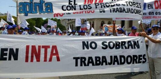 Los trabajadores del INTA convocaron una movilización contra la motosierra de Milei y el anuncio de “modernización” del Gobierno.