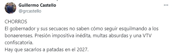 El diputado bonaerense del monobloque Libre apuntó contra el Gobernador por el aumento de la VTV.