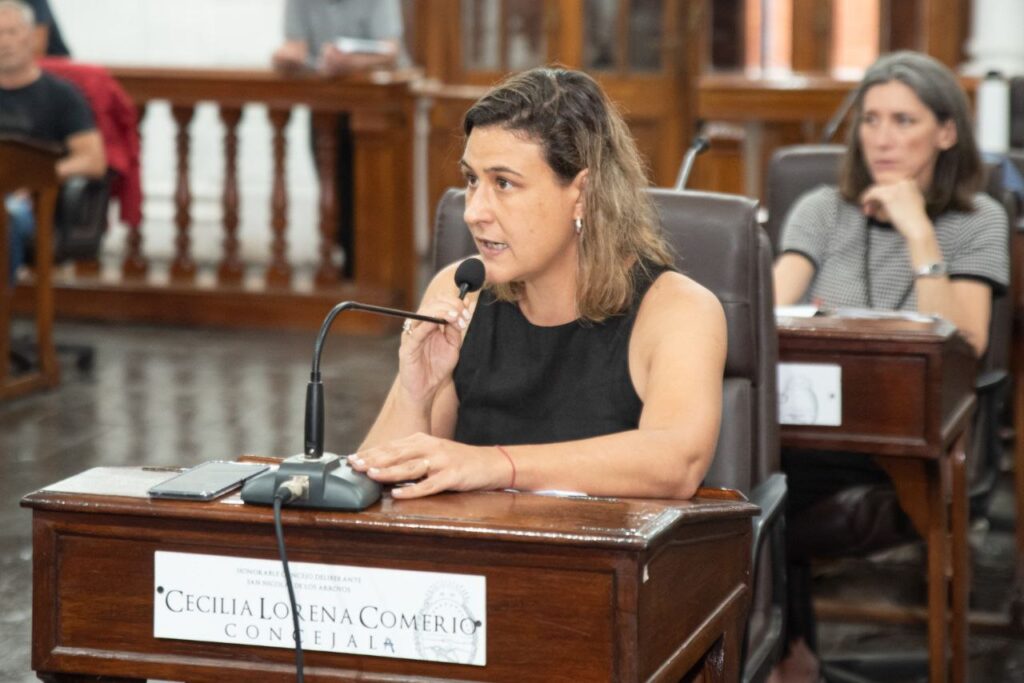 La concejala de UP, Cecilia Comerio, fue una de las primeras en denunciar la arbitrariedad de las remuneraciones de Passaglia. 