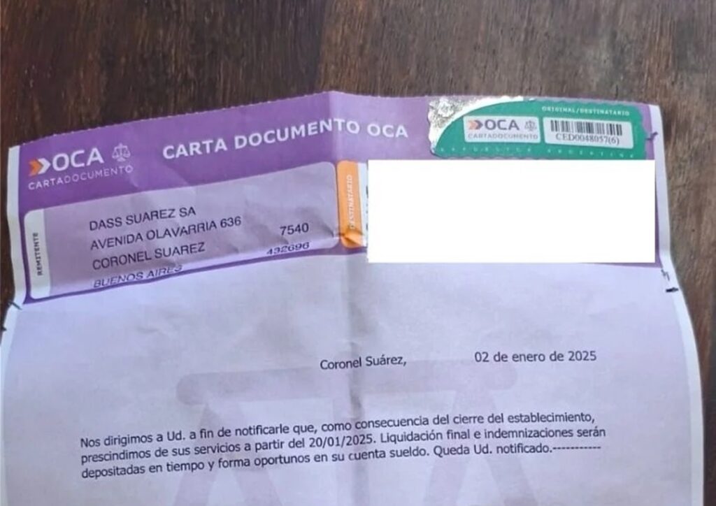 La multinacional Dass anunció el cierre de las puertas de la planta en Coronel Suárez y despidió a los 360 trabajadores. Los detalles.