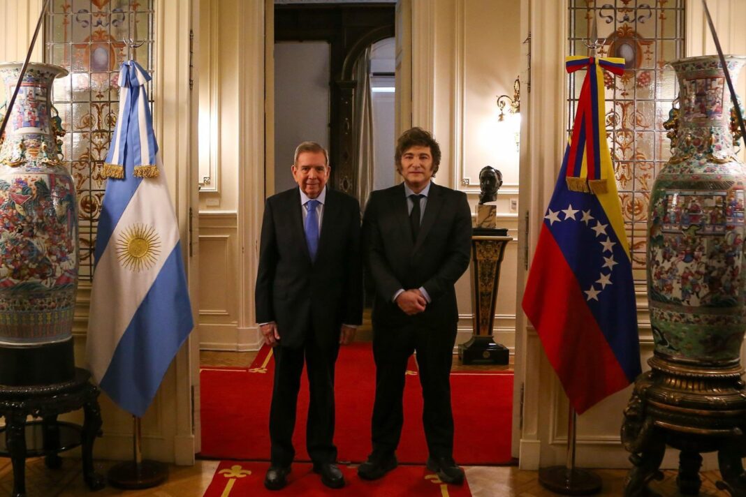 Milei recibió a González Urrutia en medio de las tensiones diplomáticas con Maduro por el Caso Gallo.