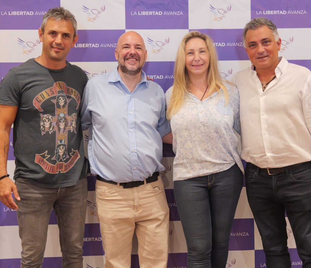 Karina Milei encabezó un acto en Mar del Plata con la presencia de Martín Menem, Alejandro Carrancio y Sebastián Pareja.