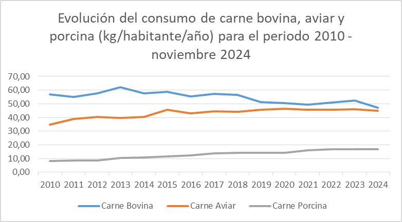  Axel Kicillof volvió a arremeter contra Javier Milei por los datos del consumo de la carne vacuna en 2024 que reveló la CICCRA.