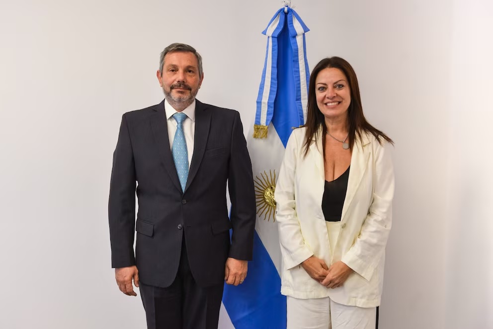 De los Heros, el día que asumió junto a la ministra de Capital Humano, Sandra Pettovello.
