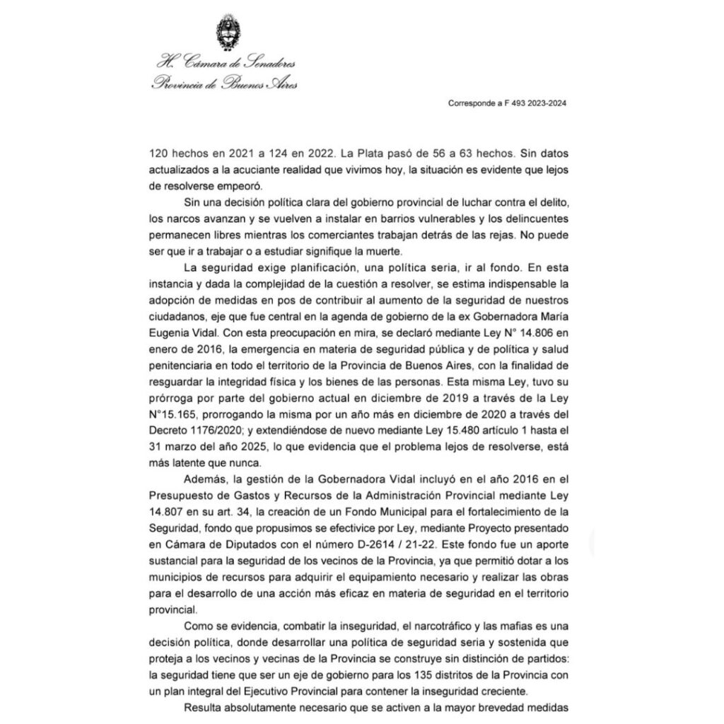 El senador bonaerense del PRO, Alex Campbell, volvió a pedir que la Legislatura interpele al ministro de Seguridad, Javier Alonso. 