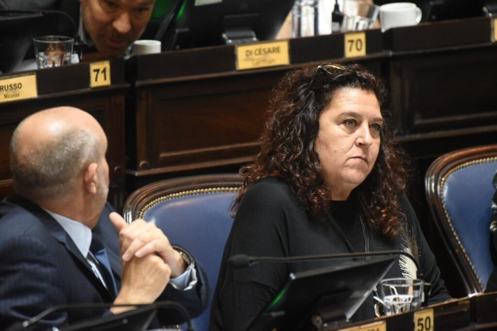 La diputada Susana González en una la sesión de octubre del año pasado en la Legislatura bonaerense.