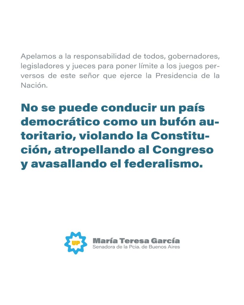 Legisladores bonaerenses rechazaron las declaraciones de Milei, que sugirió intervenir la provincia, luego de que Kicillof le pidiera trabajar juntos.