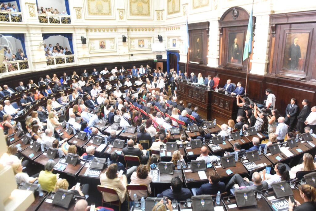 Asamblea Legislativa: Kicillof habló durante casi 20 minutos de su política para combatir la inseguridad.