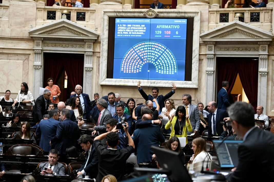 Con 129 votos a favor, la Cámara de Diputados blindó el DNU que habilita un nuevo acuerdo con el FMI.