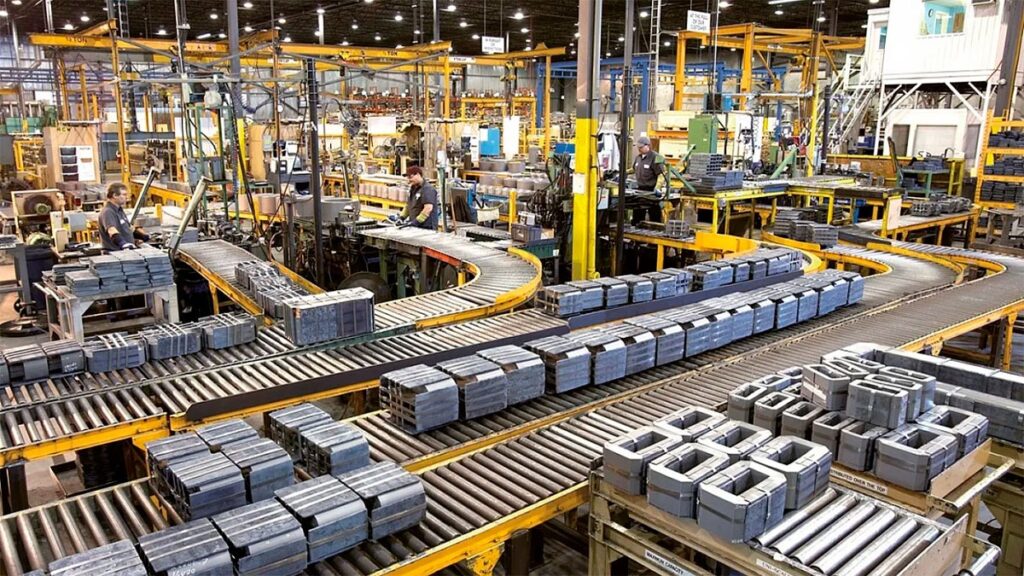 La producción industrial se desplomó un 9,4% en comparación con el año anterior.