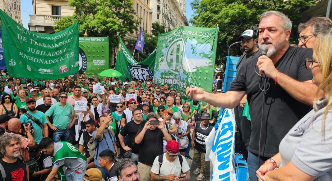 Con Aguiar a la cabeza, ATE anunció un nuevo paro con movilización que se plega al ya anunciado por la CGT y la CTA.