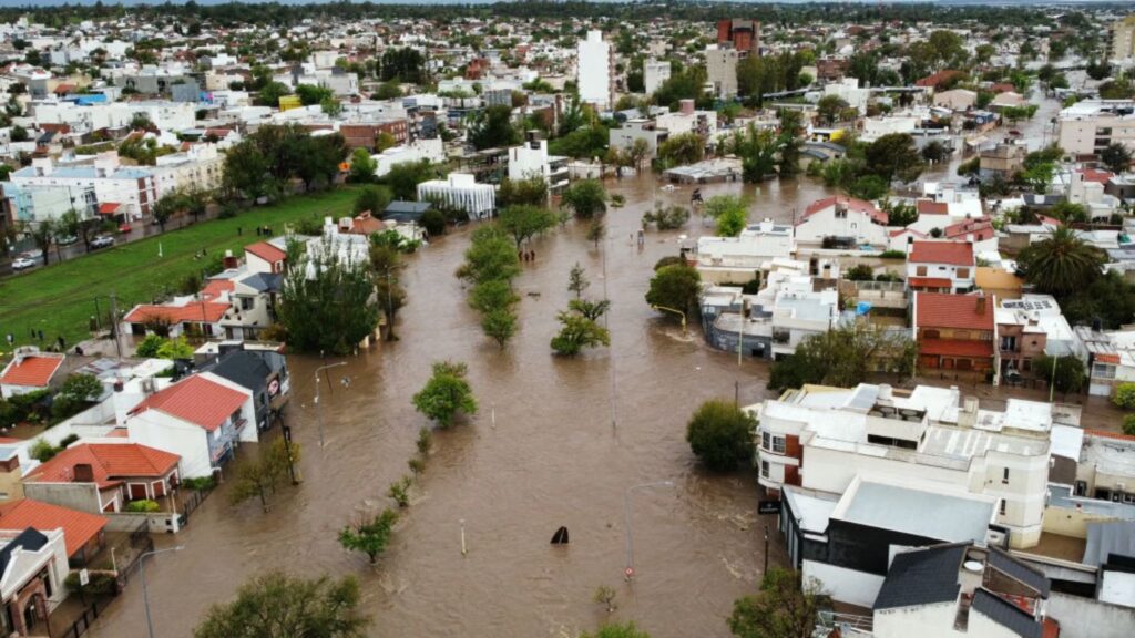 Así quedó Bahía Blanca el pasado 7 de marzo, luego de que pasara un temporal que dejó al 70% de la ciudad bajo el agua.