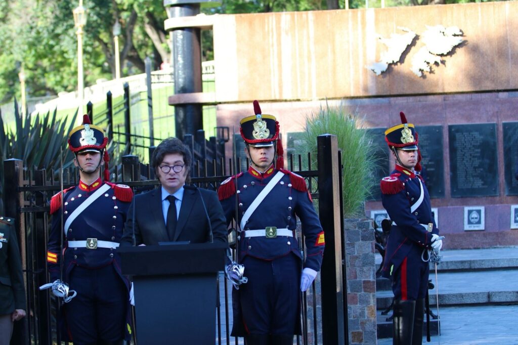 En su discurso, Milei reconoció el derecho de autodeterminación de los habitantes de Malvinas.
