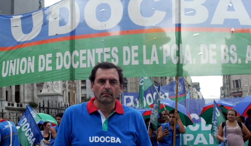 Previo a las paritarias, Salcedo evitó referirse directamente a las demandas económicas que impulsan desde el sindicato que conduce.