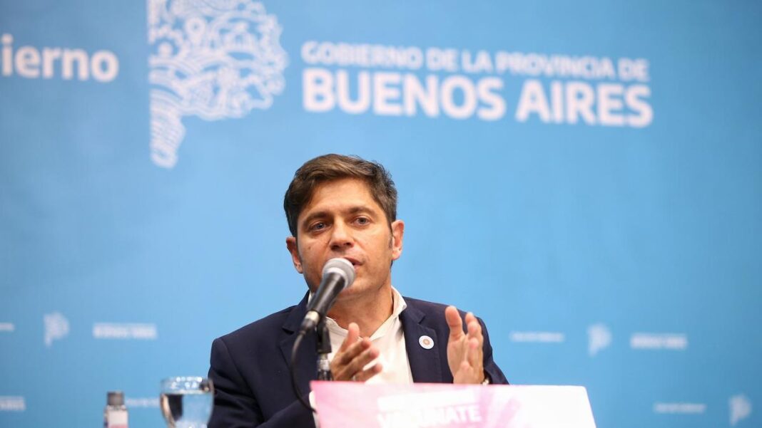 El gobernador bonaerense, Axel Kicillof, condenó las palabras de la titular del FMI en las que directamente llamó a votar por Milei en las elecciones.
