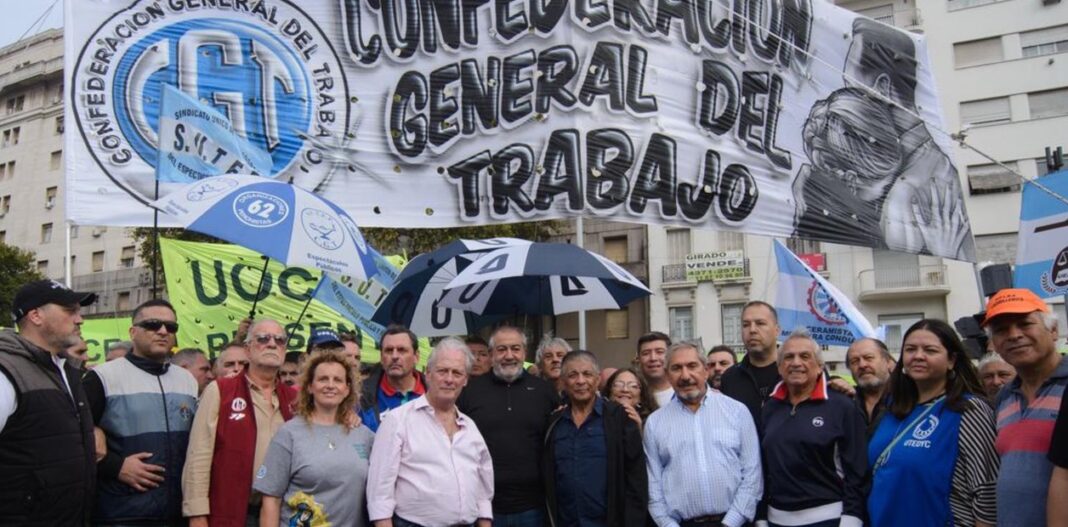 La CGT marchará esta tarde, con motivo del Día del Trabajador, en rechazo al ajuste del Gobierno y contra la pérdida de derechos laborales.