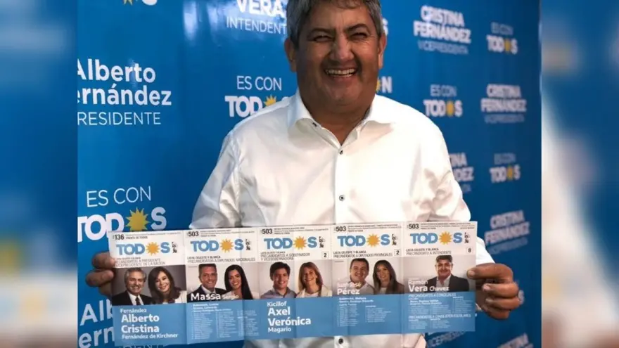 Ramón Vera en sus tiempos de kirchnerista. Cuatro años después, se pasó al bando de Milei.