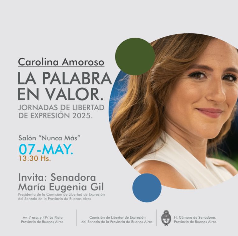 La jornada organizada por Eugenia Gil contará con el testimonio de la periodista Carolina Amoroso.